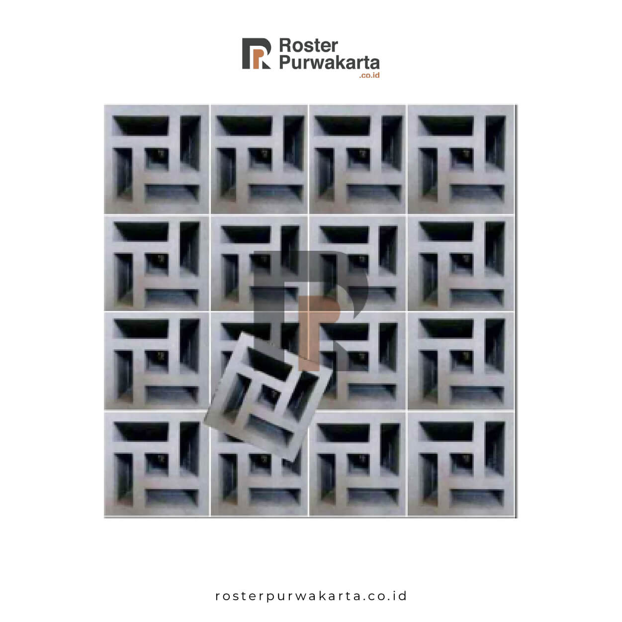 Roster Geometris Persegi Panjang